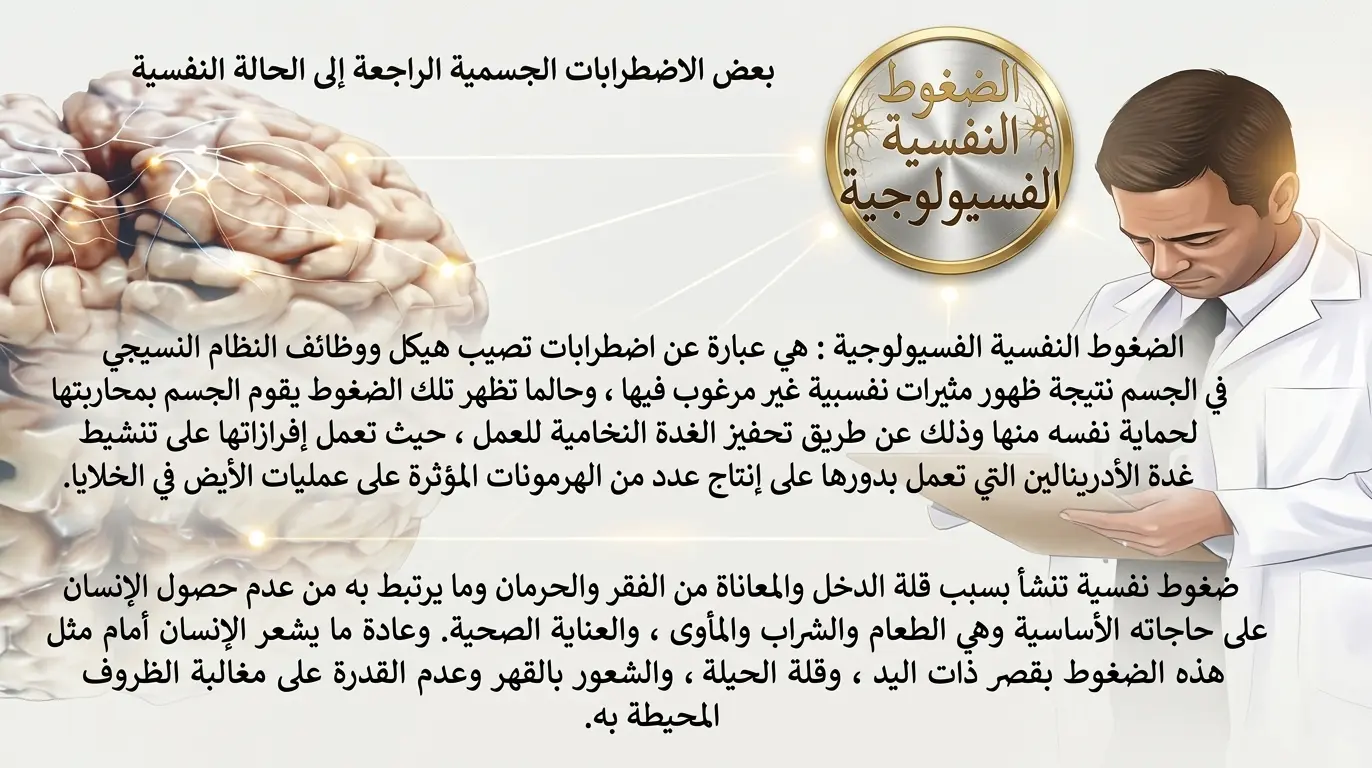 البطاقة الحادية والعشرون - الضغوط النفسية الفسيولوجية